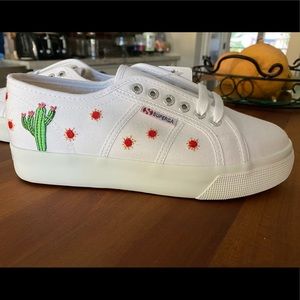 Superga “chicas latinas” cactus shoes. NWT!!